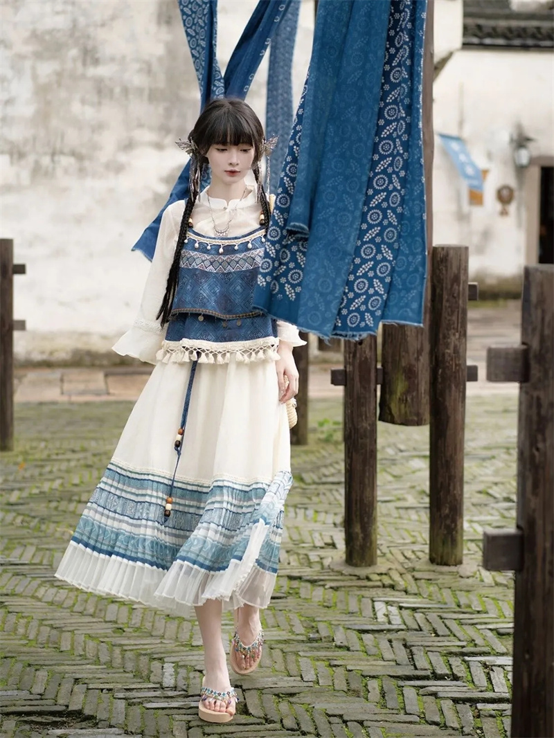 Indigo Dye Kit - Nuovo stile cinese [tintura indaco Qianzhai]