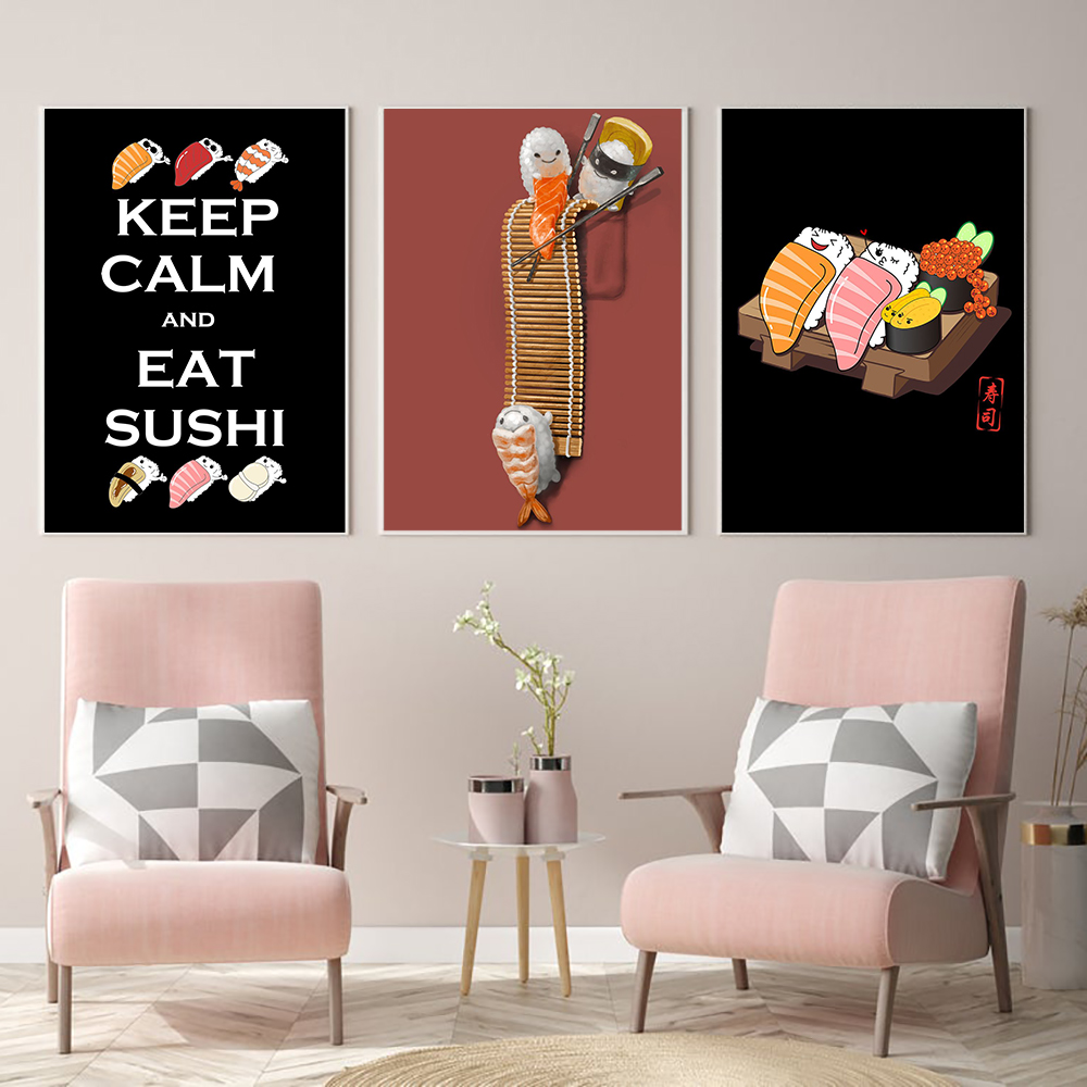 Japanese Restaurant Lifestyle - Stile giapponese Ramen Sushi Cartoni animati