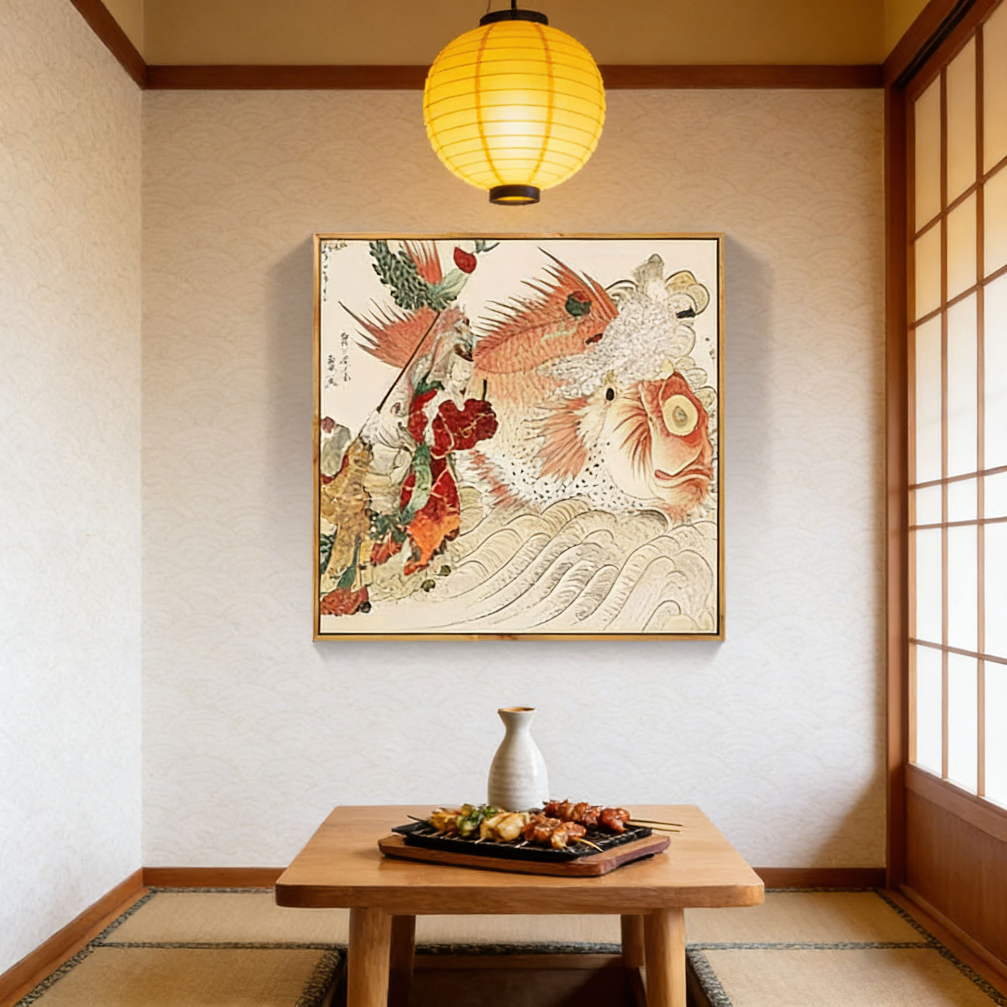Poster su Tela Stile Ukiyo-e G - Japanese Restaurant Lifestyle recensione e prezzo